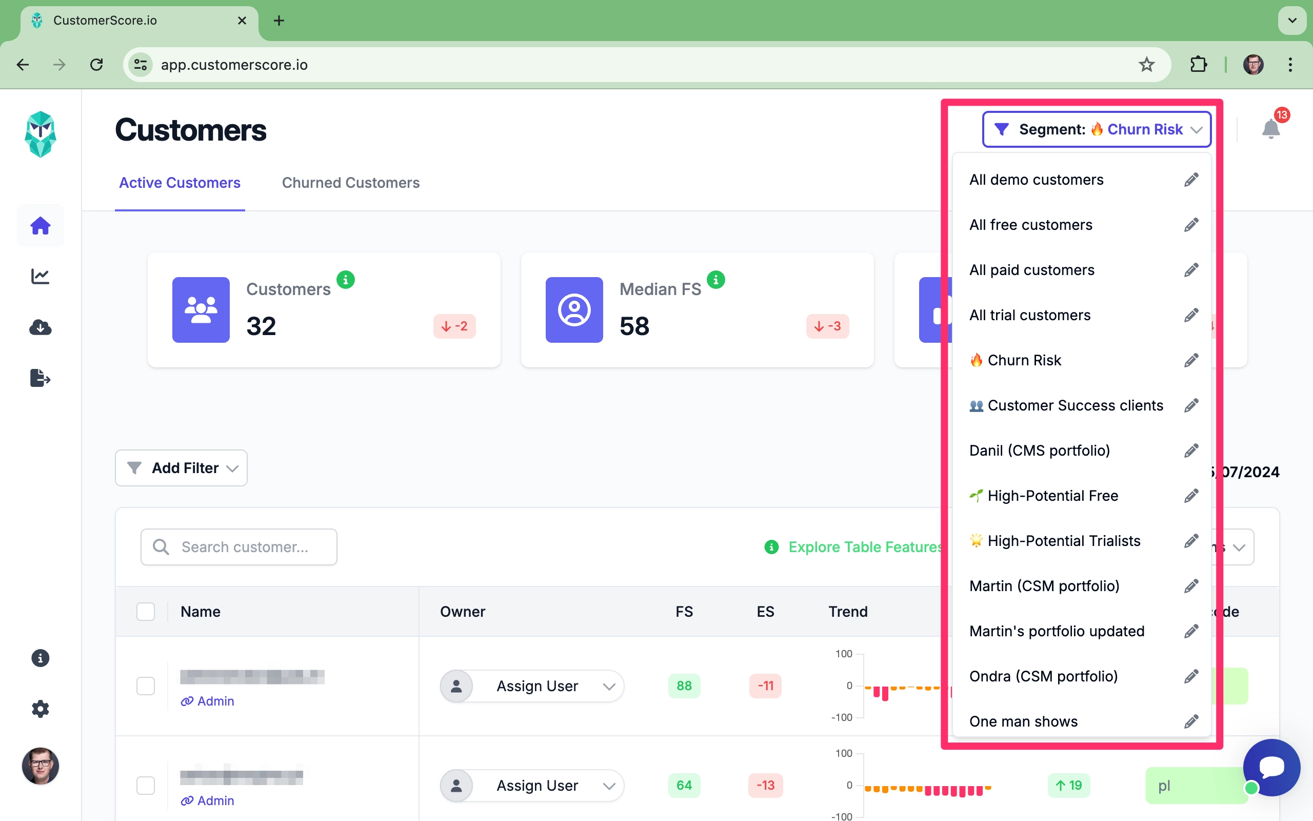 Smartsupp - segments