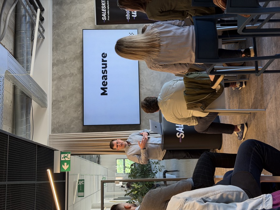 Running a customer success workshop for a SaaS sales team